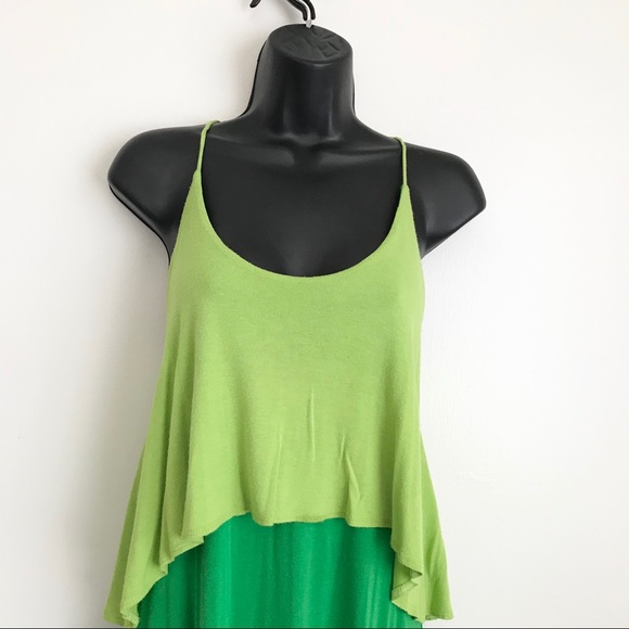 Final Touch Color Block Ruffle Maxi Dress S - Picture 4 of 7